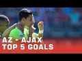 TOP 5 GOALS | AZ - AJAX ⚔️