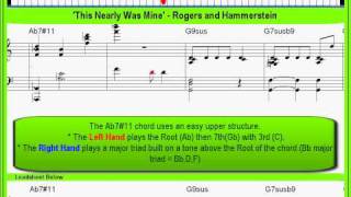 &#39;This Nearly Was Mine&#39; - solo jazz piano lesson