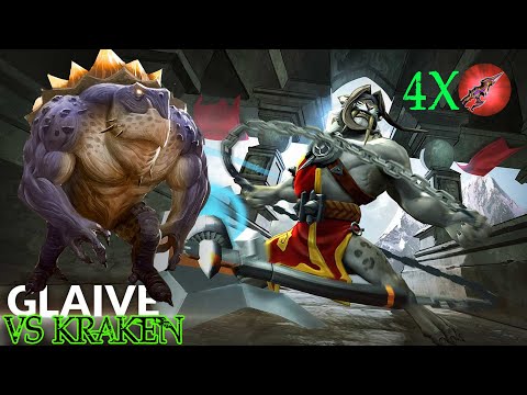 VAINGLORY , GLAIVE Vs KRAKEN (Basic Attack)