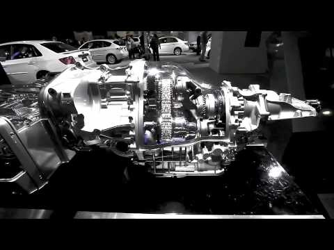 Subaru 4 cylinder engine working seethrough display,CVT Transmission