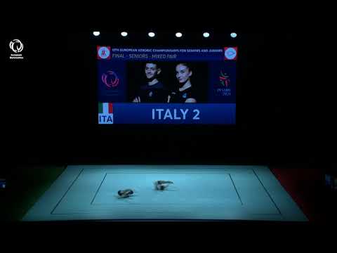 Anna BULLO & Marcello PATTERI (ITA) - 2021 Aerobics European bronze medallists, Mixed Pairs
