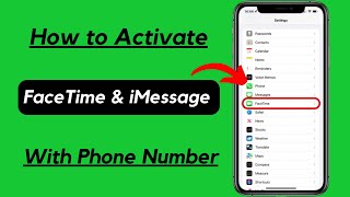 How to Activate iMessage and Facetime With Phone Number! iOS 17