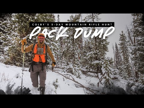 Pack Dump - 5 Day Mule Deer Rifle Hunt with SG's Colby Adamek