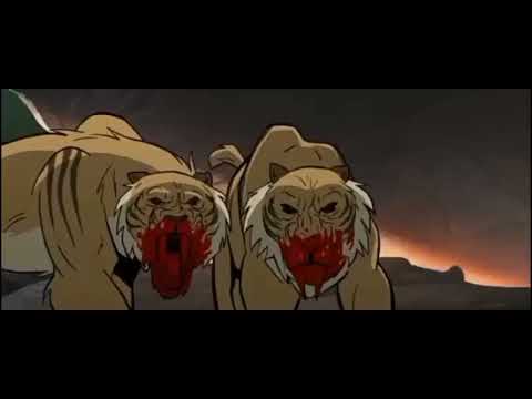 young spear & His Dad vs SaberTooth   primal season 2