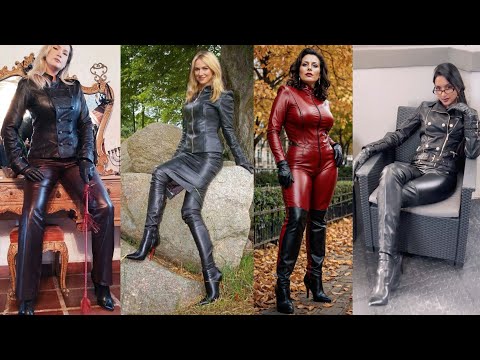 Trendy Mesmerizing Leather Outfits for Mature Women 😍 // outstanding Leather