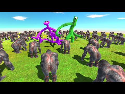 Who Can Destroy All Goro The Giants | Rainbow Friends Battle - Animal Revolt Battle Simulator
