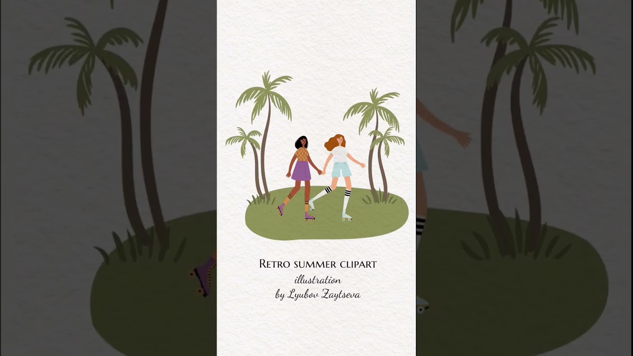 Vector illustrations of joyful teenager characters near ice cream truck cafe clipart