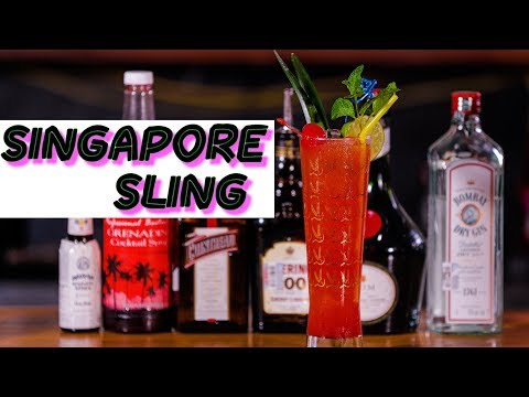 SINGAPORE SLING Cocktail [1915 Raffles hotel Original recipe]