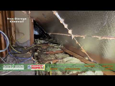 Eliminating Hot & Cold Rooms with Kneewall Insulation in Matawan, NJ