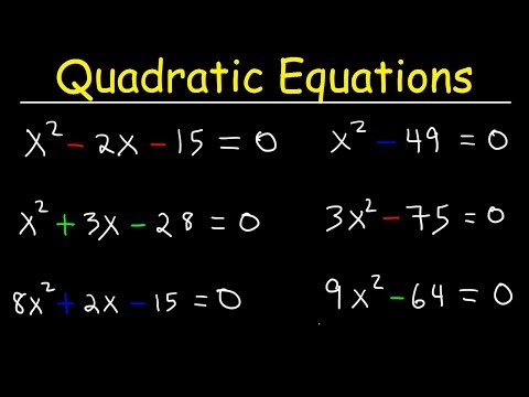 , title : 'How To Solve Quadratic Equations By Factoring - Quick & Simple!'