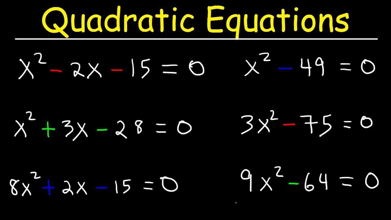 How To Solve Quadratic Equations By Factoring - Quick & Simple!