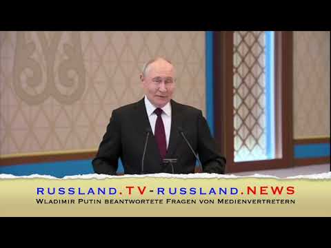 Wladimir Putin beantwortete Fragen von Medienvertretern
