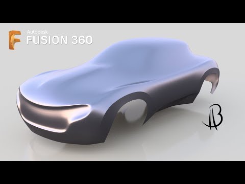 Car Design Speedrun 3:3 - Using Autodesk Fusion 360 - form exploration