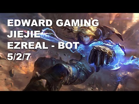 EDward Gaming Jiejie Bot Ezreal vs Miss Fortune - KR Challenger Patch 10.8