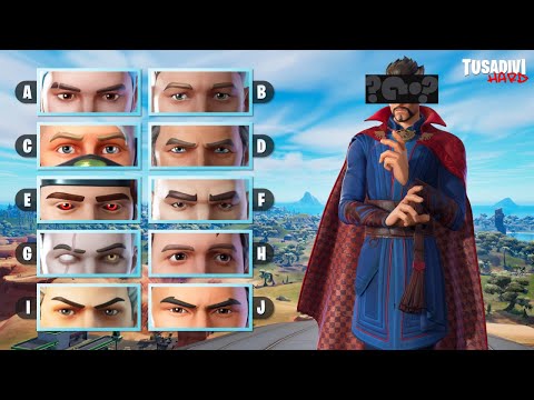 GUESS THE EYES - VERY HARD - ⏸️ PAUSE VIDEO - FORTNITE CHALLENGE | tusadivi