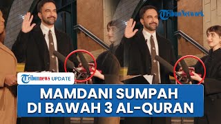 Pertama dalam Sejarah! Momen Mamdani Sumpah di Bawah 3 AlQuran saat Dilantik Jadi Wali Kota New York