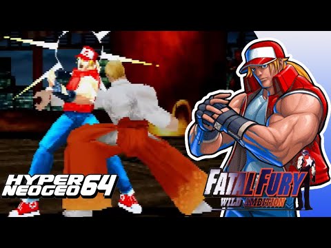 FATAL FURY WILD AMBITION - Terry Bogard Playthrough  (Hyper Neo Geo 64)