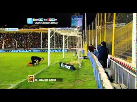 Gol de Jonathan Blanco, Olimpo 1-0 Independiente