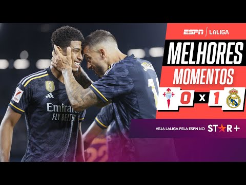 Gols e lances de Celta x Real Madrid