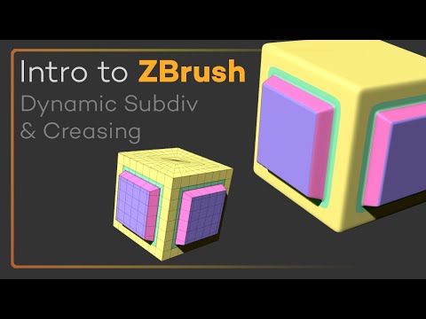 Intro to ZBrush 035 - Dynamic Subdivisions and Creasing! Easy non-destructive smooth results!