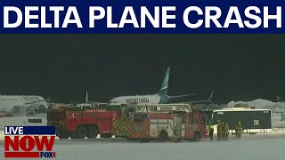 Delta Air Lines crash in Toronto leaves plane upside-down  | LiveNOW from FOX