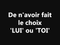 'Alizée - Lui Ou Toi' + lyrics 