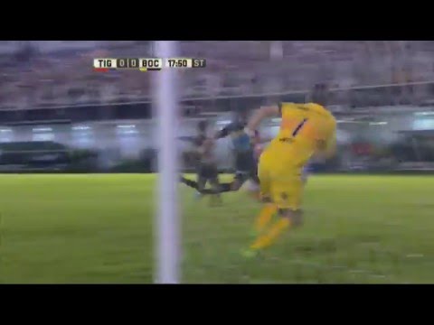 Estupenda atajada de Orión. Tigre 0 - Boca 0. Fecha 10. Primera División 2016.