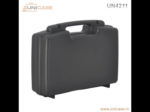 Black medium duty hard plastic carry case, 468 * 297 * 134 m...