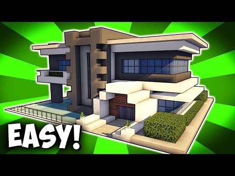 A1MOSTADDICTED MINECRAFT - MINECRAFT MODERN HOUSE TUTORIAL! [How To Build] Realistic Modern Mansion (2017)