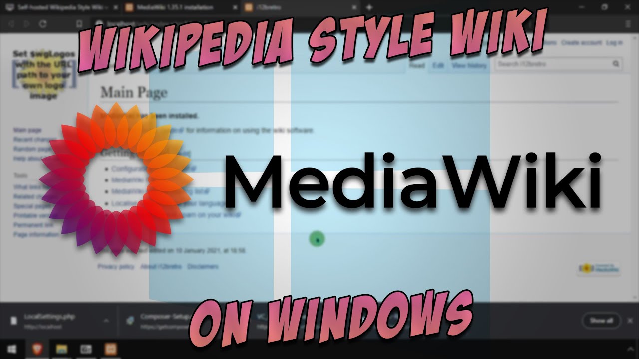 Self-hosted Wikipedia Style Wiki with MediaWiki on Windows