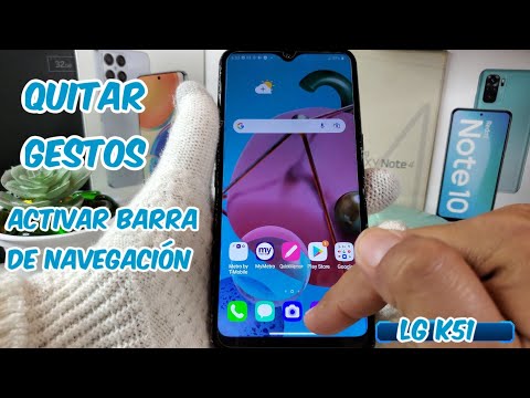 Activar Gestos En Un LG k51 y Poner La Barra De Navegación