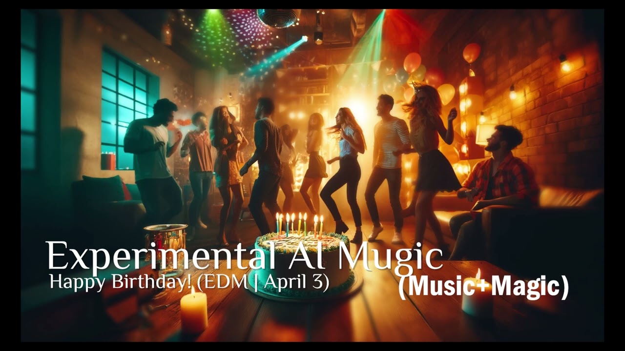 Happy Birthday! EDM - April 3 #edm #edmmusic #happybirthday #aimusic #aialbum #pop #birthdaysong