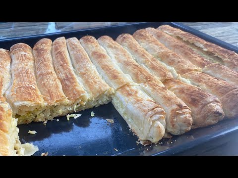 Light and Crispy Cheese and Courgette Filo Pastry Pie