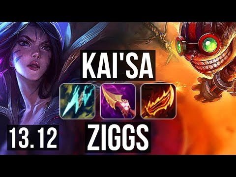 KAI'SA & Thresh vs ZIGGS & Alistar (ADC) | 13/0/7, Legendary, 900+ games | EUW Master | 13.12