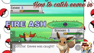 How to catch eevee in Fire Ash pokemon 100% encounter