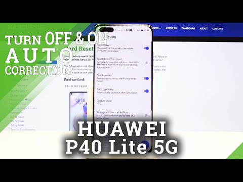 How to Enable Auto-Correction in Huawei P40 Lite 5G - Text Settings
