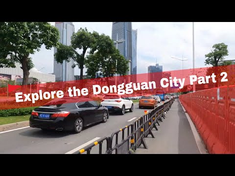 Explorando o subdistrito NanCheng da cidade de Dongguan, província de Guangdong, China