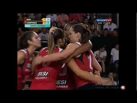 SESI 2 X 3 VOLEI AMIL - 1º 2º 3º E 4º SET SUPERLIGA 12/13
