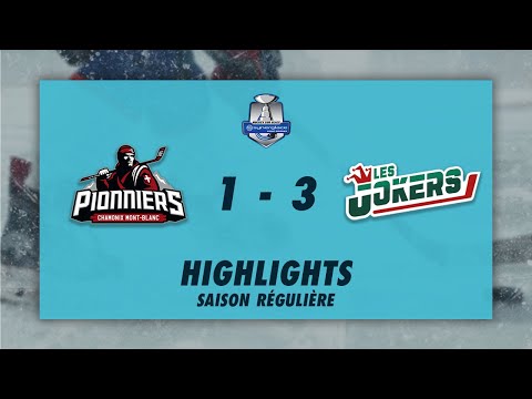 Pionniers de Chamonix 1-3 Jokers de Cergy-Pontoise - Highlights - Synerglace Ligue Magnus 22/23