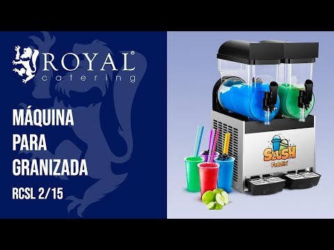 vídeo - Máquina granizadora profesional - 2 x 12 L - Royal Catering