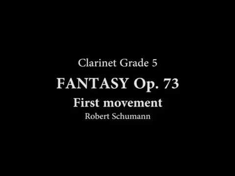 Robert Schumann: Fantasy ( Fantasiestucke ) Piece Op. 73, No. 1 for B Flat Clarinet and Piano