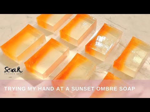 Melt And Pour Soap Making Tutorial | How To Make Ombre Soap