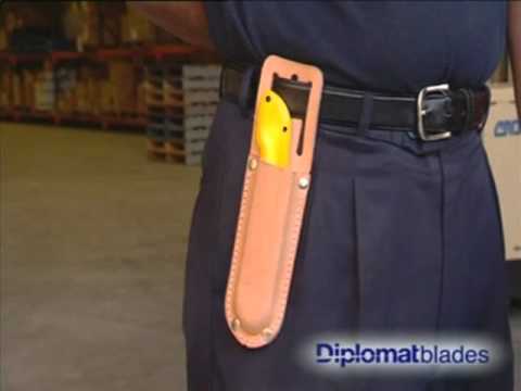The Diplomat C40 heavy duty leather utility knife holster