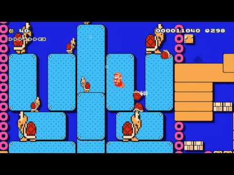 Super Mario Maker Levels: "Koopa Shell Well"
