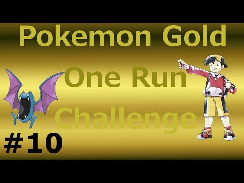 Pokemon Gold OneRun Challenge - Part 10 - Up the Tower over the Sea