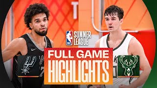 San Antonio Spurs - Milwaukee Bucks