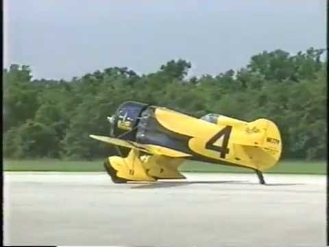 Gee Bee Z "touch and go" flown by Delmar Benjamin