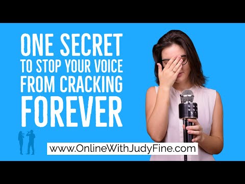 Simple Tool to Prevent Voice Cracking:Tips for Singers