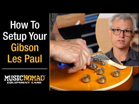 GIBSON LES PAUL - Как настроить электрогитару с бриджем с фиксированным радиусом, шаг за шагом.