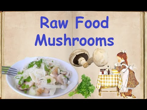 Raw Food Mushrooms / Book of recipes / Bon Appetit